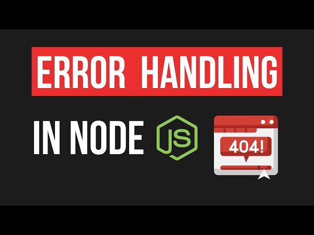 Error Handling in NodeJS (Complete Guide) | Node Tutorial