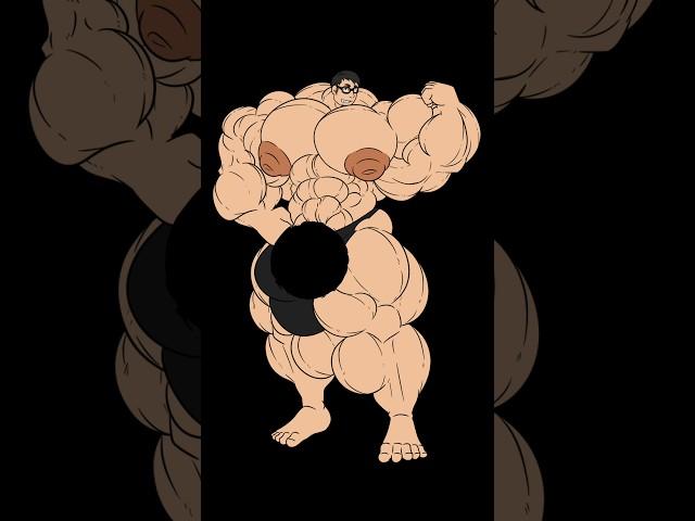 Super Satisfying Muscle Growth Sequence Animation