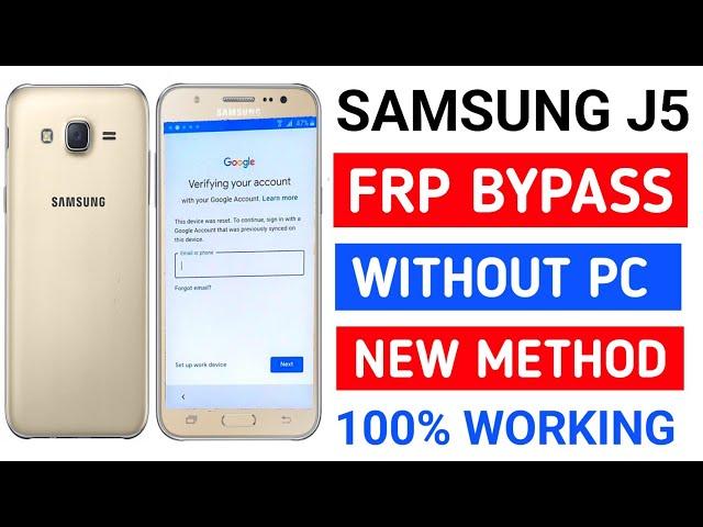 Samsung J5 (SM-J500F) FRP Unlock || Google Account Bypass 2023 (Without PC) @PerfectMobileTeam