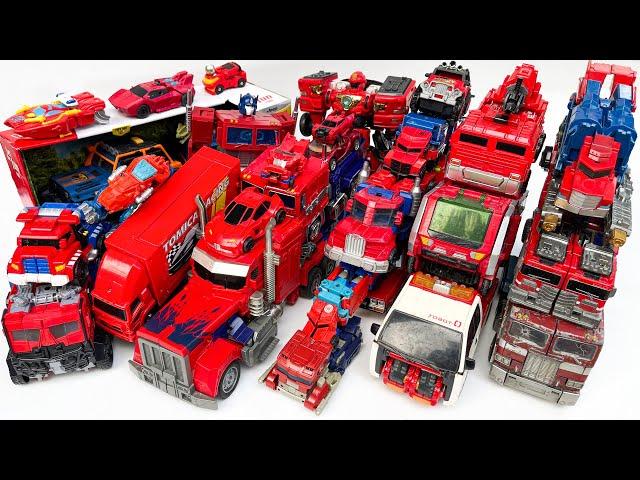 OPTIMUS PRIME Transformers Red Color Robot Car Toy Transport: DINOSAUR TRUCK, McQueen, Tank Animated