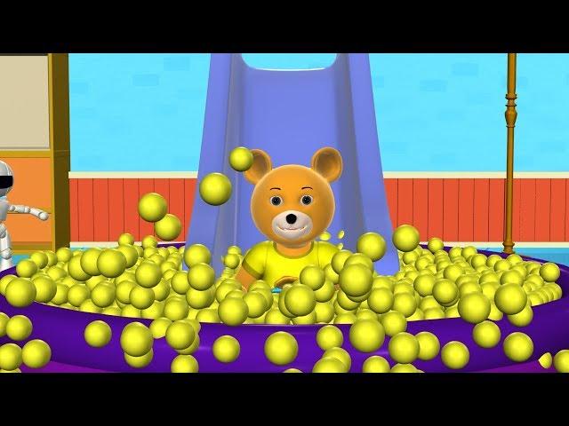 Learn Colors with Teddy Bear Baby and Balls | The Ball Pit Show for Kids