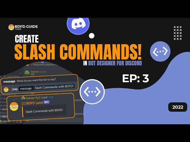 Create Slash Commands in Bot Designer for Discord (BDFD EP:3)
