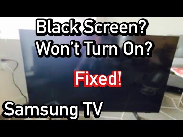 Samsung TV: Black Screen, Won't Turn On? FIXED!