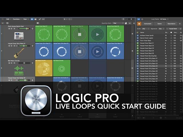 Logic Pro - Live Loops Quick Start Guide