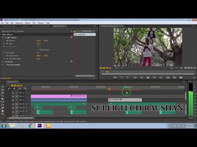 adobe premiere pro reverse effect !! Super Tech Raushan !! Reverse Effect Adobe Premiere pro cc