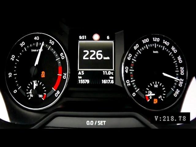 Skoda Octavia Scout 2015 1,8 TSI 4x4 - acceleration 0-225 km/h