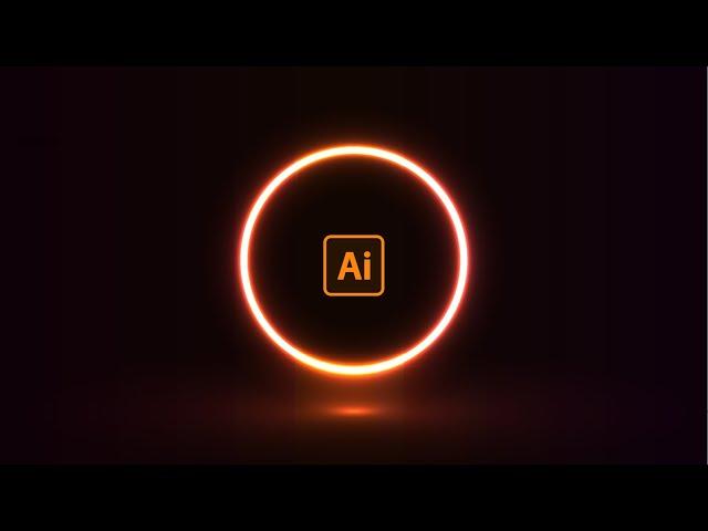 Realistic Neon Light Effect in Adobe Illustrator EPS. 2