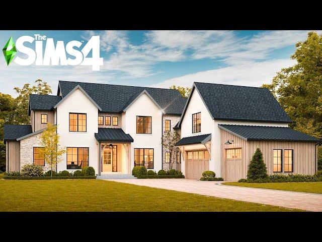 GENERATIONS MODERN FARMHOUSE ~ Curb Appeal Recreation: Sims 4 Speed Build (No CC)