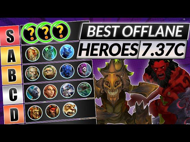 NEW OFFLANE TIER LIST Patch 7.37c - Best Position 3 Heroes RANKED - Dota 2 Meta Guide