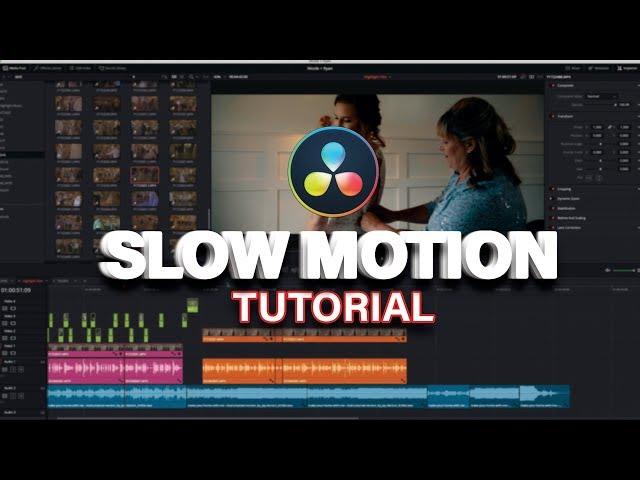 SLOWMOTION Tutorial in Davinci Resolve 16 | Convert 60fps to 24fps