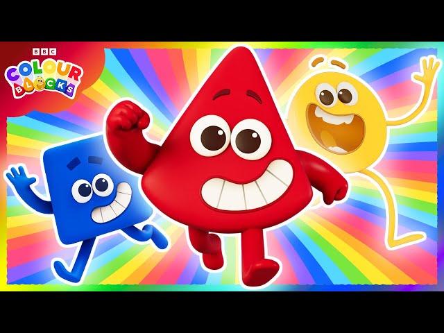 All the Colours of the World with Colourblocks | Educational Rainbow Compilation