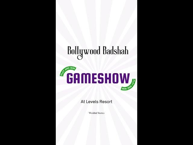 Experience The Allure Of Bollyood At Singrodia  | Bollywood Badshah Game Show | Wedding Stories