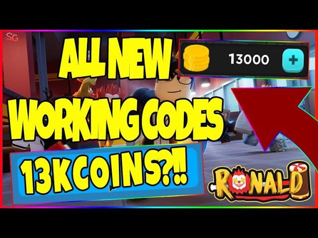 ALL 10 *NEW* CODES IN RONALD (ROBLOX) [JUNE-06-2020]