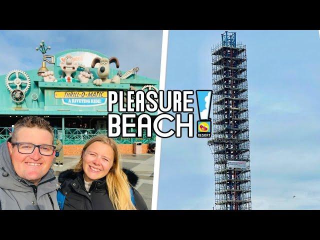 Blackpool Pleasure Beach LATEST UPDATES! Half Term Rides & HUGE Construction!