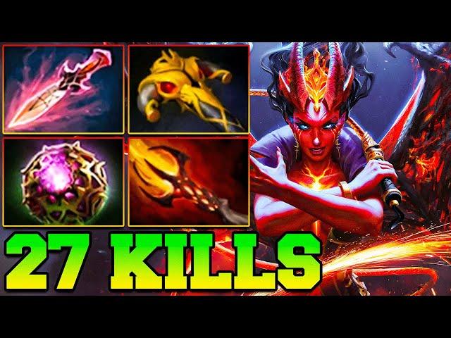 QOP 27 KILLS + ULTRA KILLS QOP Dota 2 Mid - Best Queen Of Pain Dota 2 Pro Gameplay Guide Build 7.37