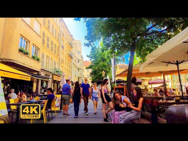 Metz, France -  Shopping streets, Cafes and Restaurants (4K UHD)