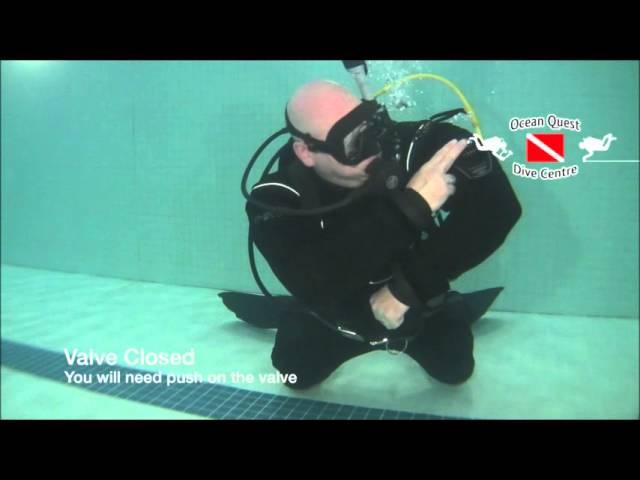 Ocean Quest Dive Centre - Drysuit Skills Using Inflate and Exhaust Valves