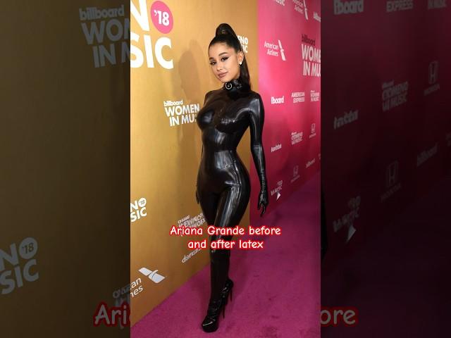 Putting Ariana Grande in Latex Catsuit #beforeandafter #shorts