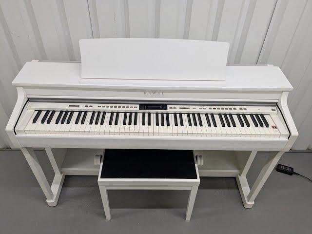 Kawai CN35 professional high-specs digital piano in white +stool stock #24536