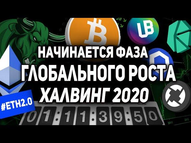 БИТКОИН ВХОДИТ В ГЛОБАЛЬНЫЙ РОСТ! И ВОТ ПОЧЕМУ! ХАЛВИНГ БИТКОИНА 2020