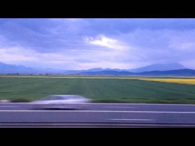 Train ride from Bucharest to Sibiu