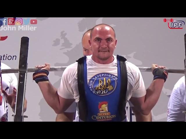 Mykola Barannik - 1st Place 927.5kg Total - 83kg Class 2019 IPF World Open