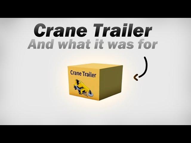 Crane Trailer - Roblox Refinery Caves