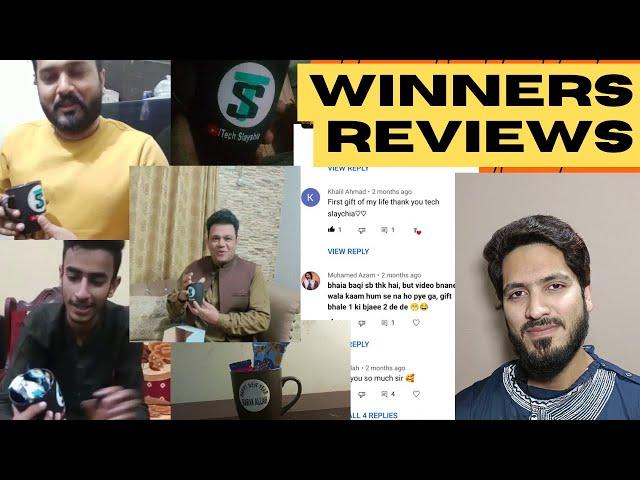 After Received Gifts, Winners Thanks Message to Tech Slayshia YouTube Channel | Gift Reviews 2023