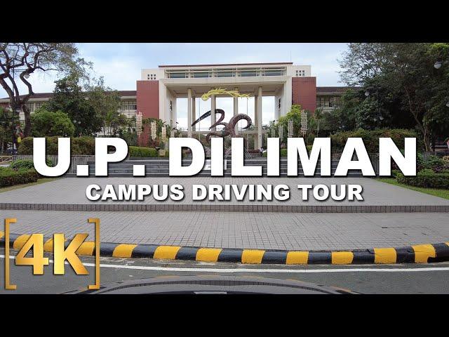 Driving Tour Inside U.P. Diliman, Quezon City | Since 1908 | Campus Tour | 4K | Philippines