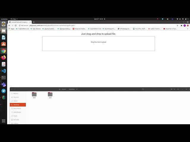 Collge course portal demo with laravel 8.x and dropzone.js