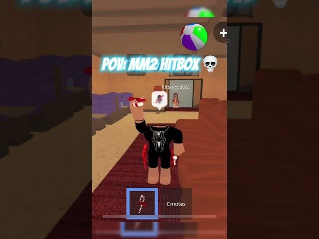 || POV: Mm2 hitbox || #meme #funny #mm2 #roblox #mm2roblox