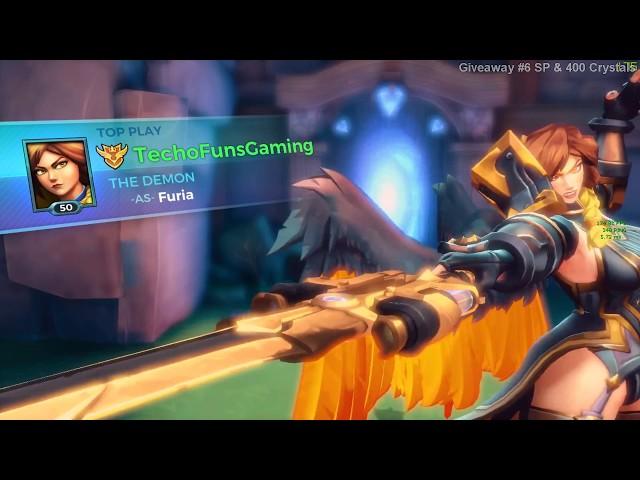 Paladins Patch 1.1 PTS - Furia Golden Skin Gameplay