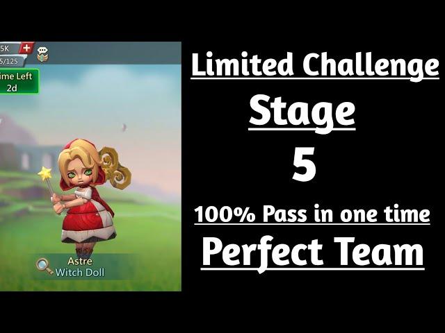 Lords mobile witch doll limited challenge stage 5|Limited Challenge dark disaster stage 5