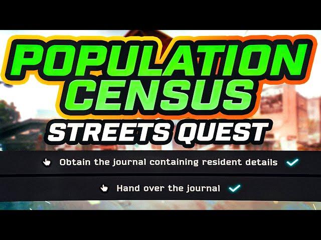 Population Census  - Streets of Tarkov Quest Guide Patch .13