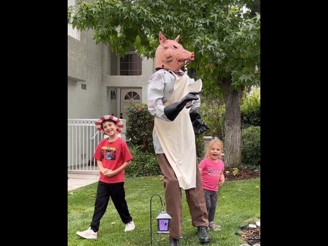 Toddler Loves to Visit Horrifying Halloween Decoration She Thinks is Peppa Pig