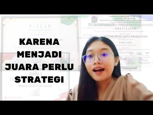 TIPS INI WAJIB DILAKUIN SUPAYA MENJADI LANGGANAN JUARA ESAI