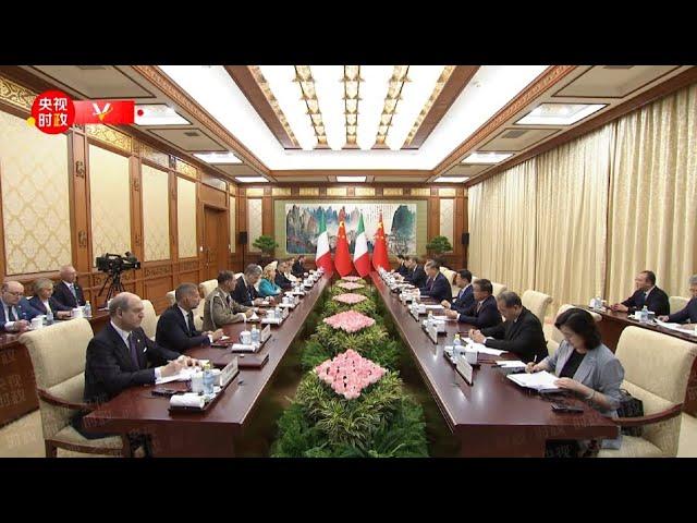 习近平会见意大利总理：让古丝绸之路构筑的东西方交流之桥焕发新的时代光彩