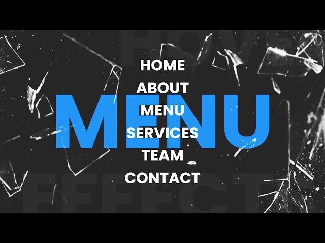 CSS Quick Menu Item Hover Effects For Beginners | CSS Effects Tutorial