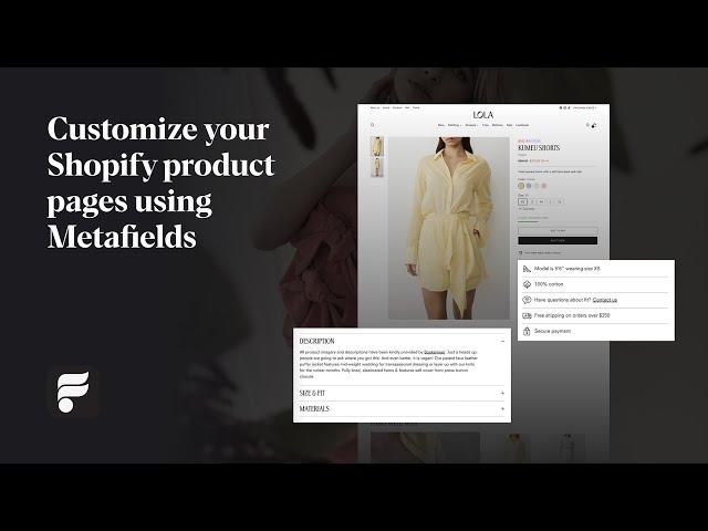 Using metafields to customize your Shopify product pages