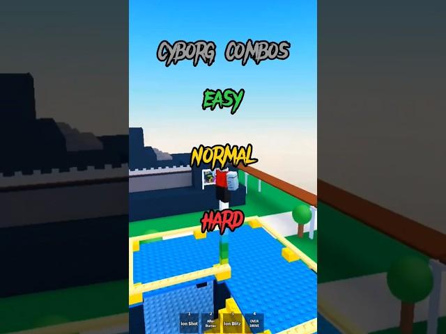 CYBORG combos. easy, normal, hard. (Roblox project smash)