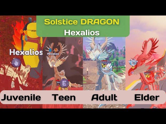  Hexalios - Solstice Event Dragon. Hatching 20 Solstice Eggs - Dragon Adventures Roblox