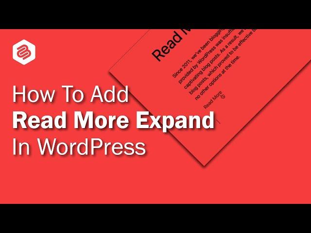 How to Add Read More Expand in WordPress