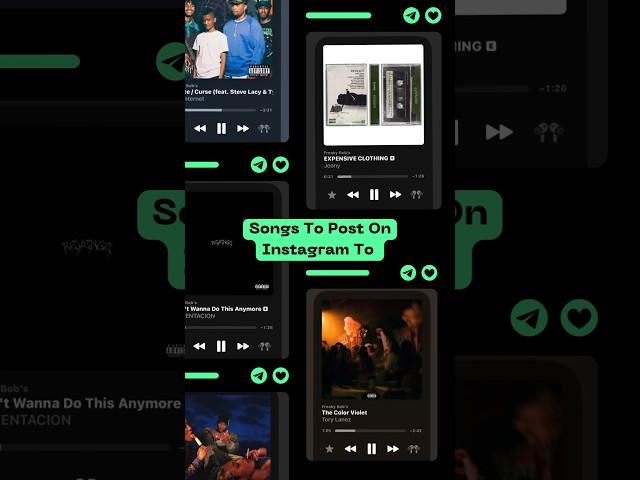 5 Songs To Post On Your Instagram #instagram #instamusic #music #musicvideo #rap #rnb #hiphop #edit