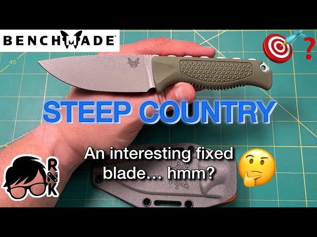 Review/impressions of the Benchmade Steep Country fixed blade knife… well, mature for some.