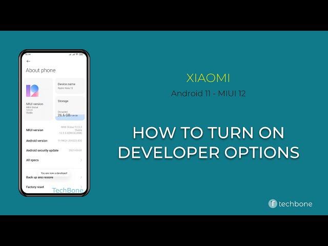 How to Turn On Developer options - Xiaomi [Android 11 - MIUI 12]