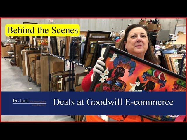 Rare! Behind the Scenes at Goodwill E-commerce: Artwork worth Thousands - Thrift with me Dr. Lori