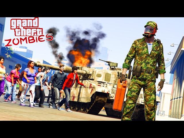 GTA 5 МОДЫ ЗОМБИ АПОКАЛИПСИС. СЛОМАЛ ТАНК . ХОДЯЧИЕ МЕРТВЕЦЫ