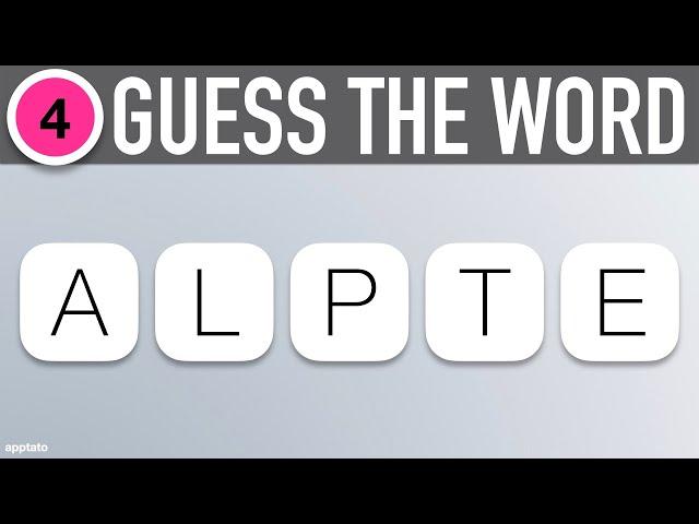 Scrambled Word Games Vol. 4 - Guess the Word Game (5 Letter Words)