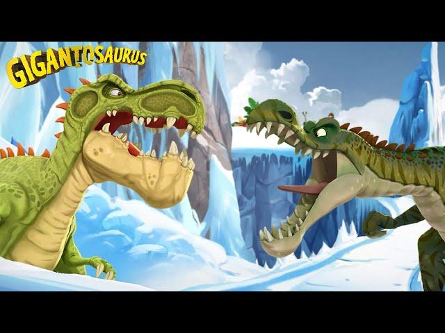 Giganto saves the dinos from Spino | WINTER Compilation | Gigantosaurus in English