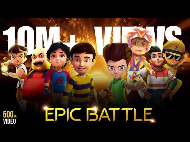 Rudra & Shiva & Motu & Bheem vs Kicko & Vir the Robo boy & Ekans & Singham - 500th video Special